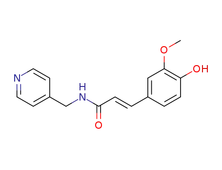 (E)-3-(4-hydroxy-3-methoxyphenyl)-N-(pyridin-4-ylmethyl)acrylamide