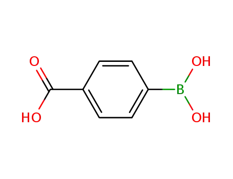 Molecular Structure of 14047-29-1 (4-Carboxyphenylboronic acid)