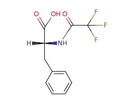 Molecular Structure of 7656-14-6 (D-Phenylalanine, N-(trifluoroacetyl)-)