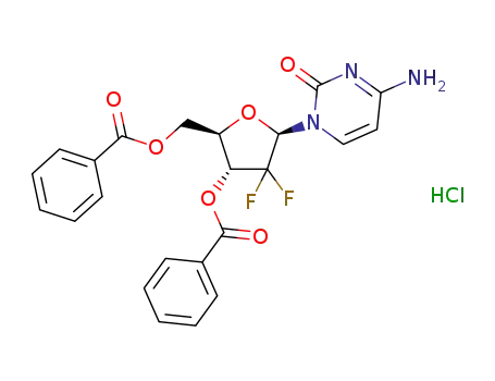 β-1-(2’-deoxy-2’,2’-difluoro-3',5'-di-O-benzoyl-D-ribofuranosyl)-4-aminopyrimidin-2-one hydrochloride