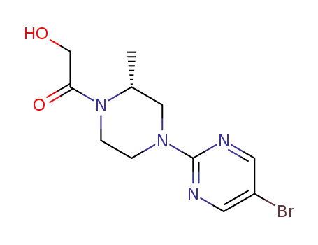 (R)-1-(4-(5-bromopyrimidin-2-yl)-2-methylpiperazin-1-yl)-2-hydroxyethanone