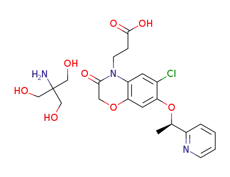 2-amino-2-(hydroxymethyl)propane-1,3-diol 3-{6-chloro-3-oxo-7-[(1R)-1-(pyridin-2-yl)ethoxy]-3,4-dihydro-2H-1,4-benzoxazin-4-yl}propanoic acid
