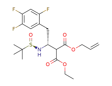 1-allyl-3-ethyl {(R)-1-[((R)-tert-butylsulfinyl)amino]-2-(2,4,5-trifluorophenyl)ethyl}malonate