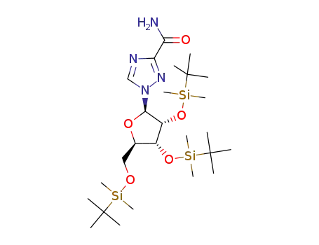 1-((2R,3R,4R,5R)-3,4-bis((tert-butyldimethylsilyl)oxy)-5-(((tertbutyldimethylsilyl)oxy)methyl)tetrahydrofuran-2-yl)-1H-1,2,4-triazole-3-carboxamide