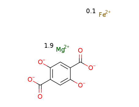 Fe0.1Mg1.9(2,5-dioxido-1,4-benzenedicarboxylate)