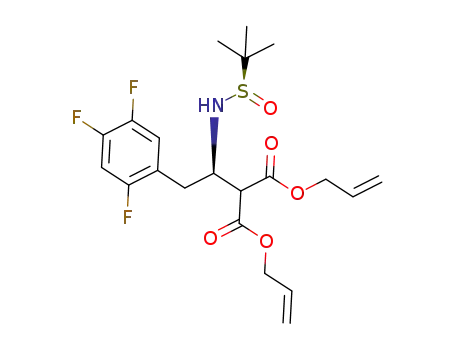 diallyl {(R)-1-[((R)-tert-butylsulfinyl)amino]-2-(2,4,5-trifluorophenyl)ethyl}malonate