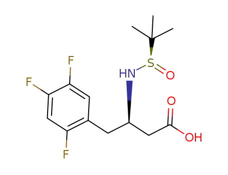 (R)-3-[((R)-tert-butylsulfinyl)amino]-4-(2,4,5-trifluorophenyl)butanoic acid