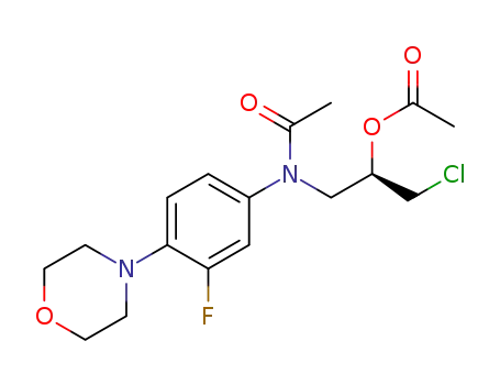 (2R)-1-{acetyl[3-fluoro-4-(morpholin-4-yl)-phenyl]-3-chloropropene}acetate