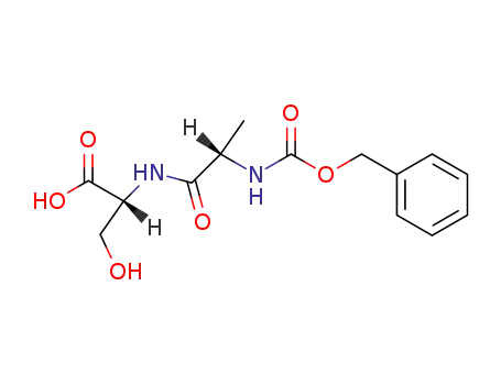 Molecular Structure of 17460-58-1 (D-Serine, N-[(phenylmethoxy)carbonyl]-L-alanyl-)