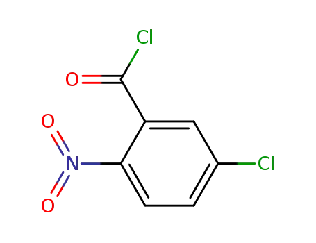 Molecular Structure of 41994-44-9 (5-CHLORO-2-NITRO-BENZOYL CHLORIDE)