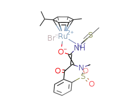 bromido(4-hydroxy-2-methyl-1,1-dioxo-1,2-dihydro-λ'6-benzo[e][1,2]thiazine-3-carboxylic acid(5-methyl-thiazol-2-yl)amide)(η6-p-cymene)ruthenium(II)