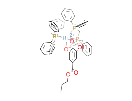 [Ru(propyl 3,4,5-trihydroxybenzoate)(1,1-bis(diphenylphosphino)methane)2]