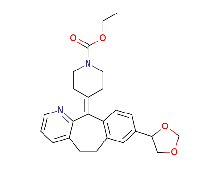 ethyl 4-(8-(1,3-dioxolan-4-yl)-5,6-dihydro-11H-benzo[5,6]cyclohepta[1,2-b]pyridin-11-ylidene)piperidine-1-carboxylate