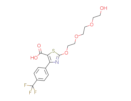 2-(2-(2-(2-hydroxyethoxy)ethoxy)ethoxy)-4-(4-(trifluoromethyl)phenyl)thiazole-5-carboxylic acid