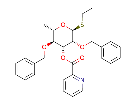 ethyl 2,4-di-O-benzyl-3-O-(2-pyridinecarbonyl)-1-thio-α-L-rhamnopyranoside