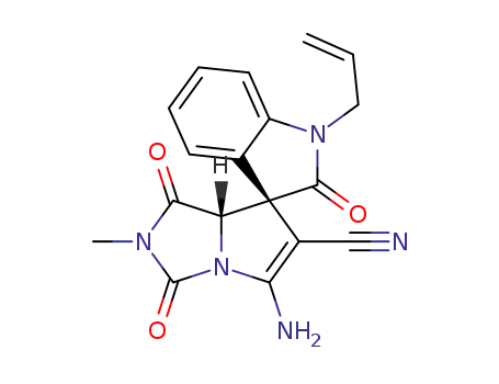 (trans-3,7a')-1-allyl-5'-amino-2'-methyl-1',2,3'-trioxo-1',2',3',7a'-tetrahydrospiro-[indoline-3,7'-pyrrolo[1,2-c]imidazole]-6'-carbonitrile