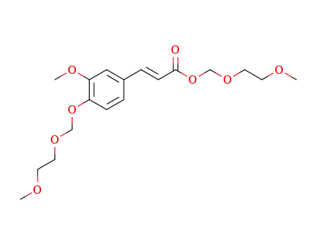 (E)-(2-methoxyethoxy)methyl 3-(3-methoxy-4-((2-methoxyethoxy)methoxy)phenyl)acrylate