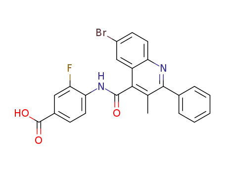 4-{[(6-bromo-3-methyl-2-phenylquinolin-4-yl)carbonyl]amino}-3-fluorobenzoic acid