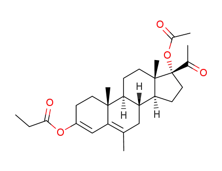 17-acetoxy-6-methyl-3-propionyloxy-pregna-3,5-dien-20-one