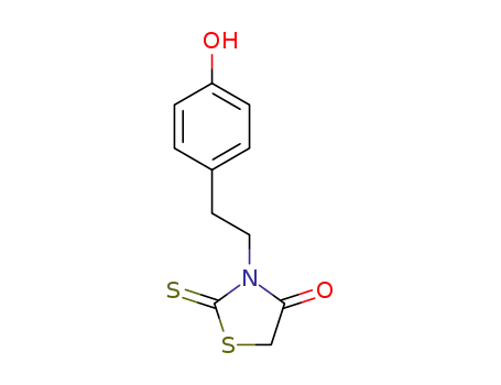 3-[2-(4-hydroxyphenyl)ethyl]-2-thioxo-1,3-thiazolidin-4-one