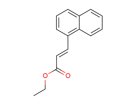 Molecular Structure of 98978-43-9 (2-Propenoic acid, 3-(1-naphthalenyl)-, ethyl ester, (2E)-)
