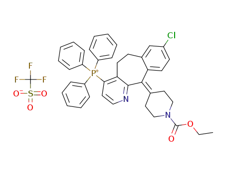 (8-Chloro-11-(1-(ethoxycarbonyl)piperidin-4-ylidene)-6,11-dihydro-5H-benzo[5,6]cyclohepta[1,2-b]pyridin-4-yl)triphenylphosphonium trifluoromethanesulfonate