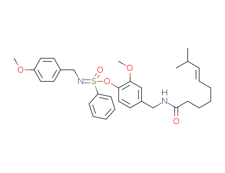 (E)-2-methoxy-4-((8-methylnon-6-enamido)methyl)phenyl N-(4-methoxybenzyl)benzene sulfonimidate