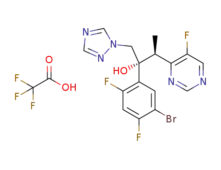 (2R,3S)-2-(5-bromo-2,4-difluorophenyl)-3-(5-fluoropyrimidin-4-yl)-1-(1H-1,2,4-triazol-1-yl)butan-2-ol trifluoroacetic acid