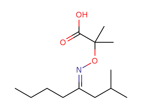 (Z)-2-methyl-2-(((2-methyloctan-4-ylidene)amino)oxy)propanoic acid
