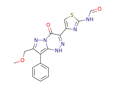 N-{4-(7-methoxymethyl-4-oxo-8-phenyl-1,4-dihydropyrazolo[5,1-c][1,2,4]triazin-3-yl)-1,3-thiazol-2-yl}formamide