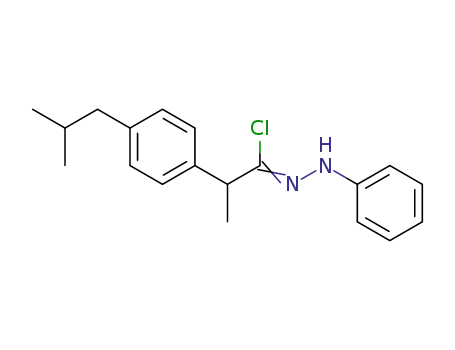2-(4-isobutylphenyl)-N-phenylpropanehydrazonoyl chloride