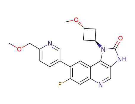 7-fluoro-1-(trans-3-methoxycyclobutyl)-8-(6-(methoxymethyl)pyridin-3-yl)-1H-imidazo[4,5-c]quinolin-2(3H)-one
