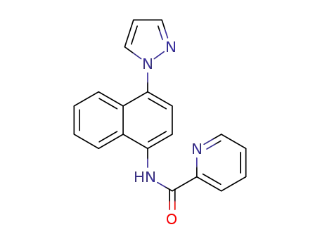 N-(4-(1H-pyrazol-1-yl)naphthalen-1-yl)picolinamide