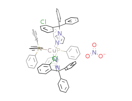[Cu(PPh3)2(1-[(2-chlorophenyl)-diphenylmethyl]-1H-imidazole)2]NO3