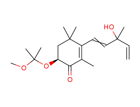 1-(3-hydroxy-3-methyl-1,4-pentadienyl)-(4S)-4-(2-methoxypropan-2-yloxy)-3-oxo-2,6,6-trimethyl-1-cyclohexene