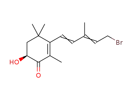 1-(5-bromo-3-methyl-1,3-pentadienyl)-(4S)-4-hydroxy-3-oxo-2,6,6-trimethyl-1-cyclohexene