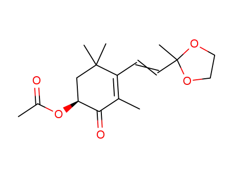 2-[2-((4S)-4-acetoxy-3-oxo-2,6,6-trimethyl-1-cyclohexenyl)vinyl]-2-methyl-1,3-dioxolane