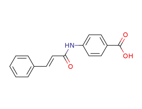 Molecular Structure of 54057-59-9 (4-CINNAMAMIDOBENZOIC ACID)