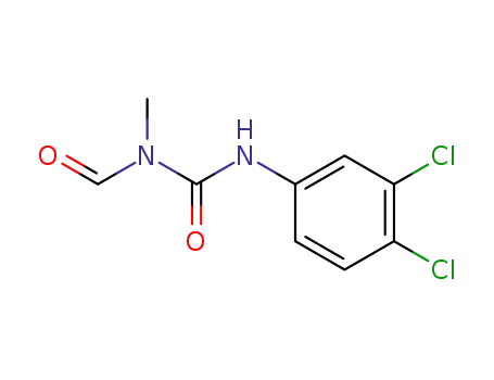 Molecular Structure of 76409-92-2 (Urea, N'-(3,4-dichlorophenyl)-N-formyl-N-methyl-)
