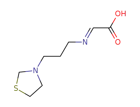 (E)-2-((3-(thiazolidin-3-yl)propyl)imino)acetic acid