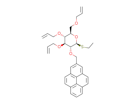 ethyl 2-O-(1-pyrenylmethyl)-3,4,6-tri-O-allyl-1-thio-β-D-glucopyranoside