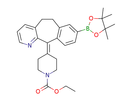 ethyl 4-(8-(4,4,5,5-tetramethyl-1,3,2-dioxaborolan-2-yl)-5,6-dihydro-11Hbenzo[5,6]cyclohepta[1,2-b]pyridin-11-ylidene)piperidine-1-carboxylate