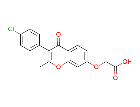 {[2-methyl-4-oxo-3-(4-chlorophenyl)-4H-chromen-7-yl]oxy}acetic acid