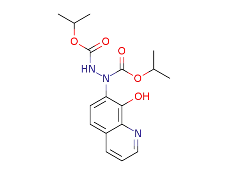 diisopropyl 1-(8-hydroxyquinolin-7-yl)hydrazinyl-1,2-dicarboxylate