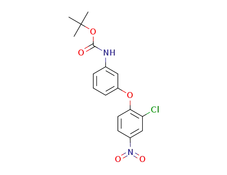 (3-(2-chloro-4-nitrophenoxy)phenyl)carbamic acid tert-butyl ester