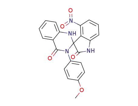 3'-(4-methoxyphenyl)-4-nitro-1'H-spiro[indoline-3,2'-quinazoline]-2,4'(3'H)-dione