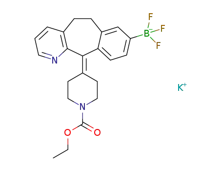 ethyl 4-(8-(trifluoro-λ4-boraneyl)-5,6-dihydro-11H-benzo[5,6]cyclohepta[1,2-b]pyridin-11-ylidene)piperidine-1-carboxylate potassium salt