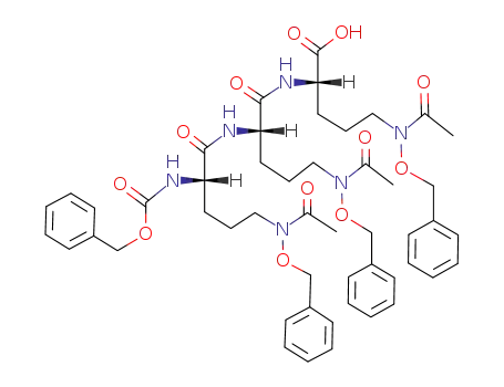 (N5-acetyl-N5-(benzyloxy)-N2-(benzyloxycarbonyl)-L-ornithyl)-(N5-acetyl-N5-(benzyloxy)-L-ornithyl)-N5-acetyl-N5-(benzyloxy)-L-ornithine