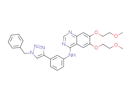 N-(3-(1-benzyl-1H-1,2,3-triazol-4-yl)phenyl)-6,7-bis(2-methoxyethoxy)quinazolin-4-amine