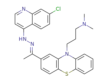 (E)-3-(2-(1-(2-(7-chloroquinolin-4-yl)hydrazono)ethyl)-10H-phenothiazin-10-yl)-N,N-dimethylpropan-1-amine